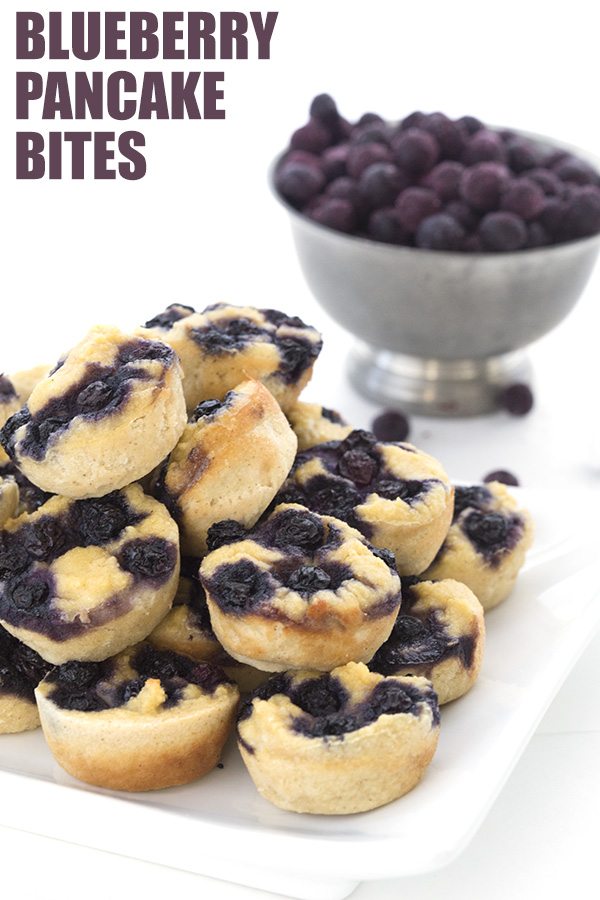 Low Carb Keto Blueberry Pancake Bites