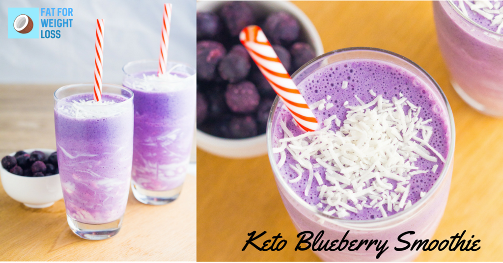 Low Carb Keto Blueberry Smoothie