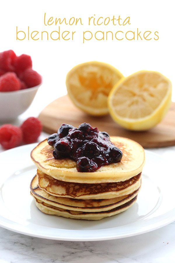 Low Carb Keto Lemon Ricotta Blender Pancakes