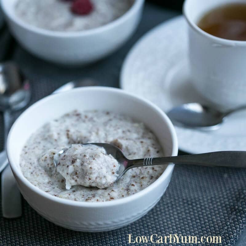Low Carb Oatmeal, Hot Cereal Recipe