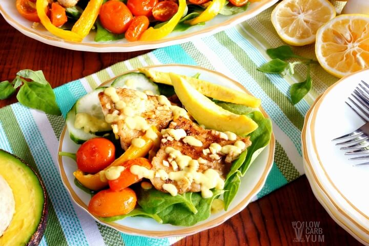 Low Carb Keto Tilapia Salad