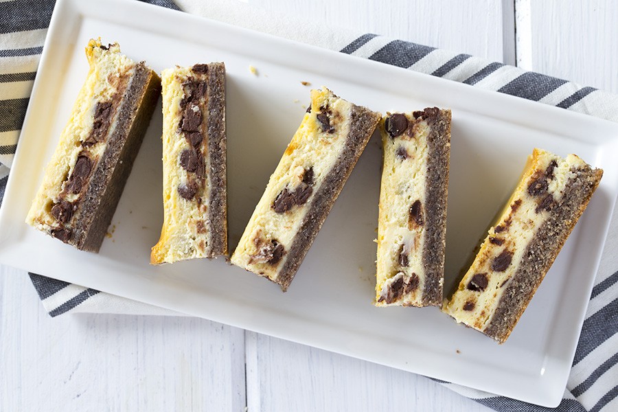 Keto Chocolate Chip Cheesecake Bars