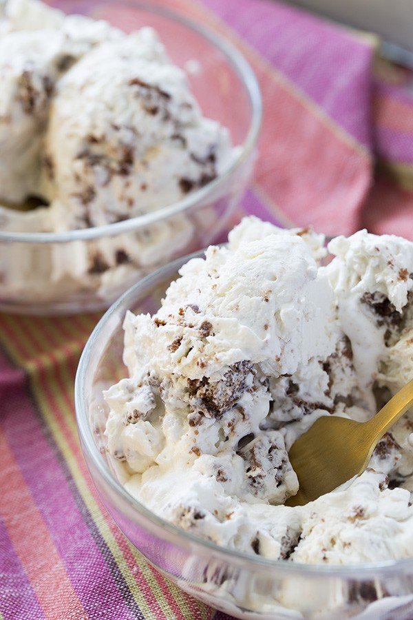 Low Carb Coconut Cookies and Cream Ice Cream