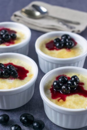 Keto Coconut Berry Custard