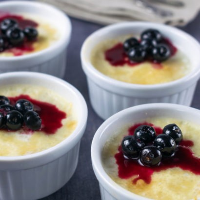 Keto Coconut Berry Custard