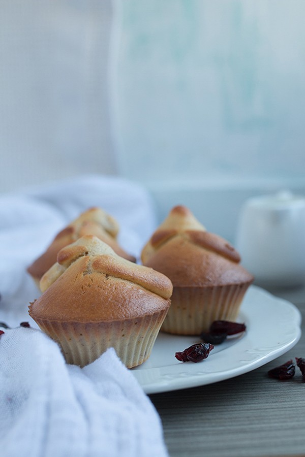 Low Carb Cranberry Almond Muffins