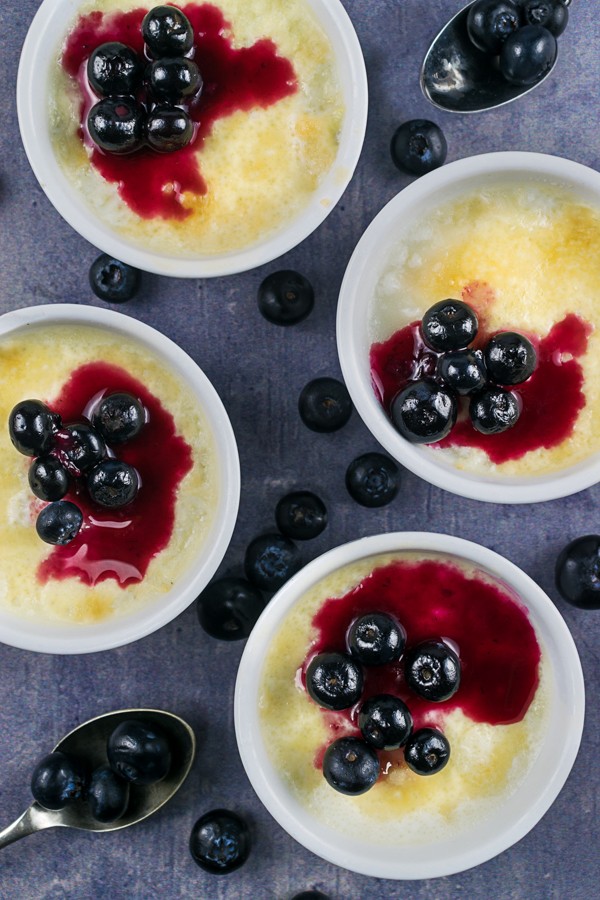 Low Carb Coconut Berry Custard