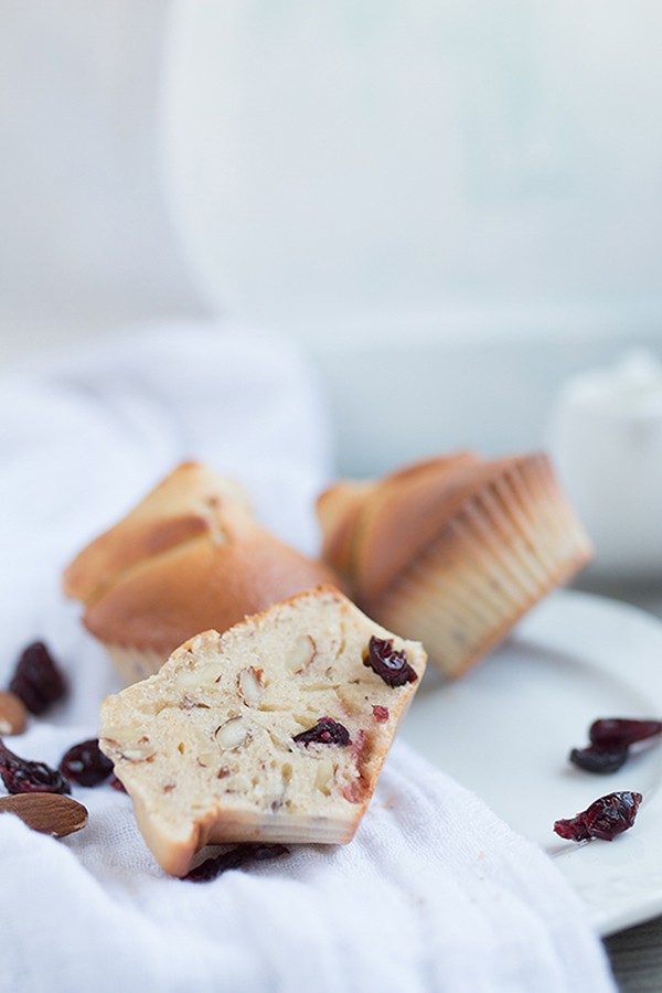 Keto Cranberry Almond Muffins