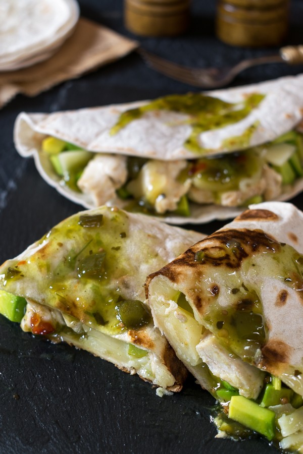 Keto Jalapeno Chicken Quesadilla