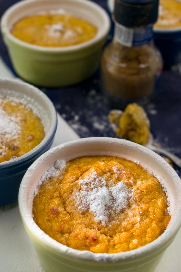 Low Carb Spiced Pumpkin Soufflés