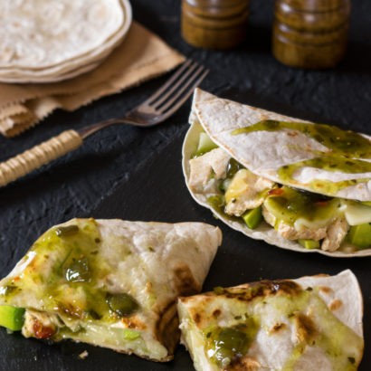 Keto Jalapeno Chicken Quesadilla