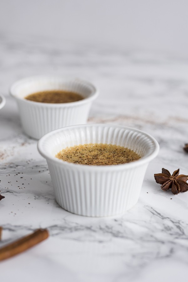 Low Carb Pumpkin Spice Creme Brulee