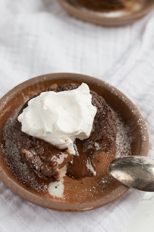 Low Carb Coconut Chocolate Lava Cakes