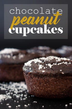 Keto Chocolate Peanut Cupcakes