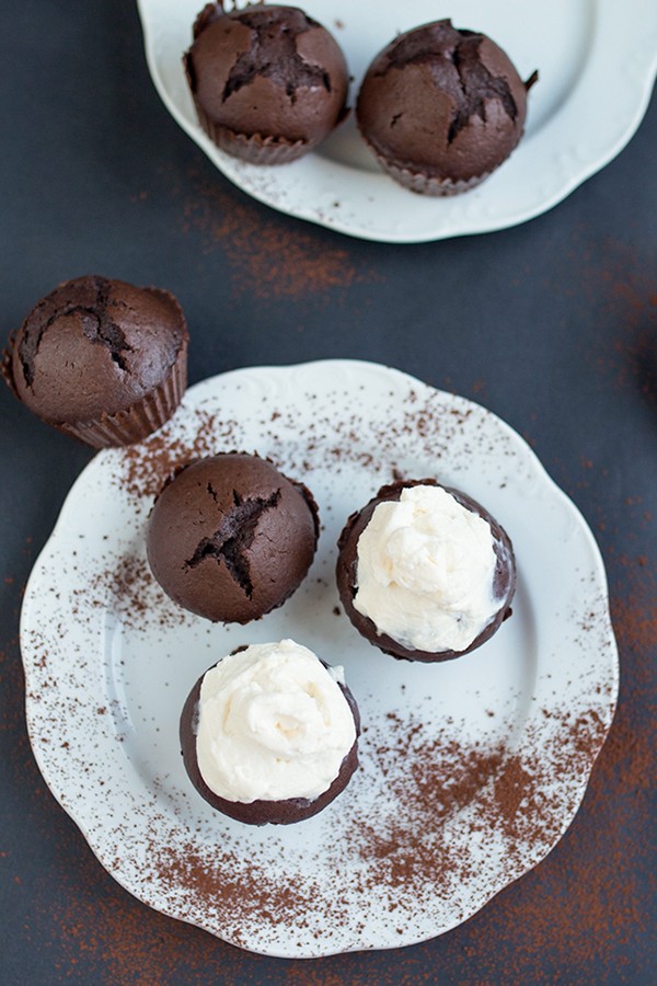 Low Carb Brownie Cupcakes with Cream Cheese Frosting