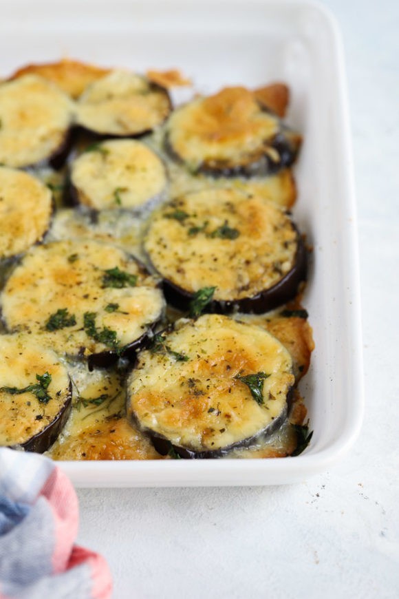 Keto Baked Eggplant Parmesan Slices Recipe So Nourished