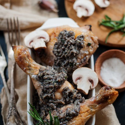 Keto Chicken with Rosemary Mushroom Gravy