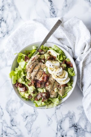 Keto Chopped Salad with Buttermilk Ranch