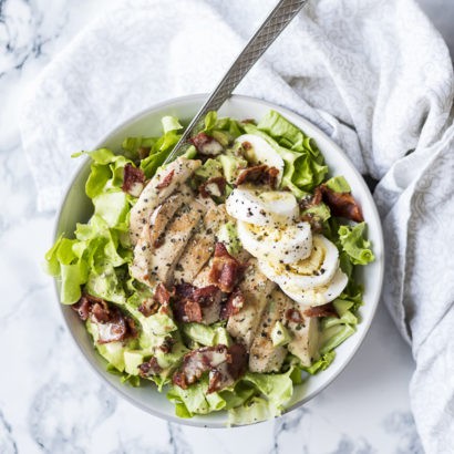 Keto Chopped Salad with Buttermilk Ranch