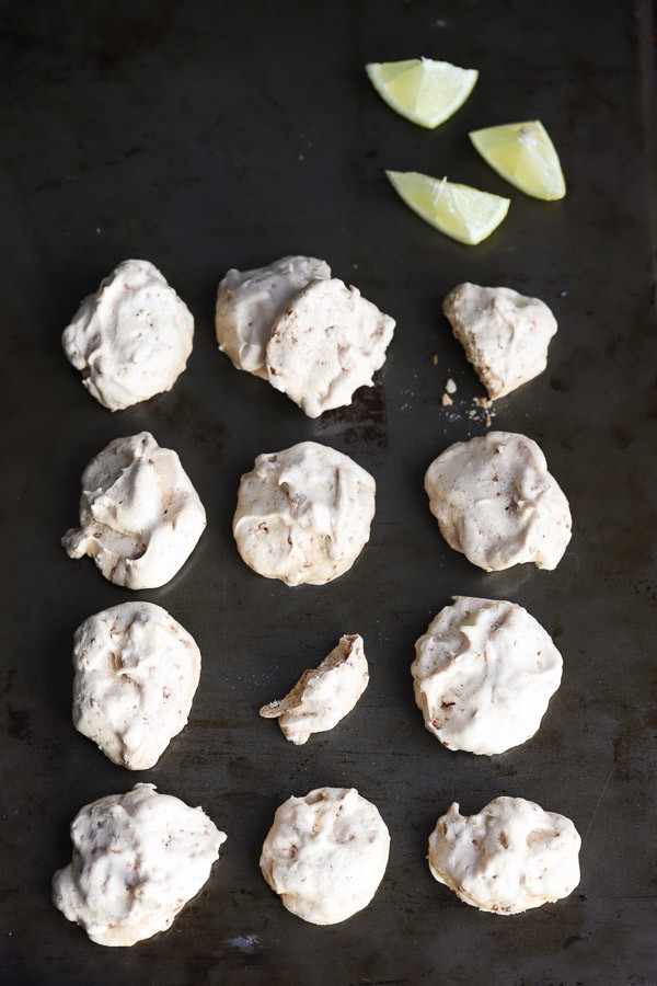 Lemon Keto Coconut Meringue Cookies