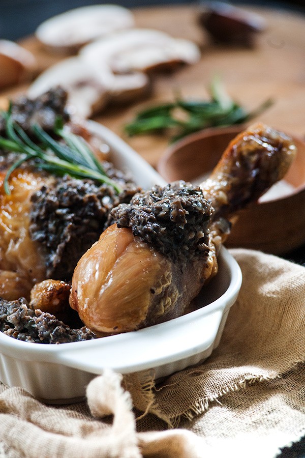 Keto Chicken with Rosemary Mushroom Gravy