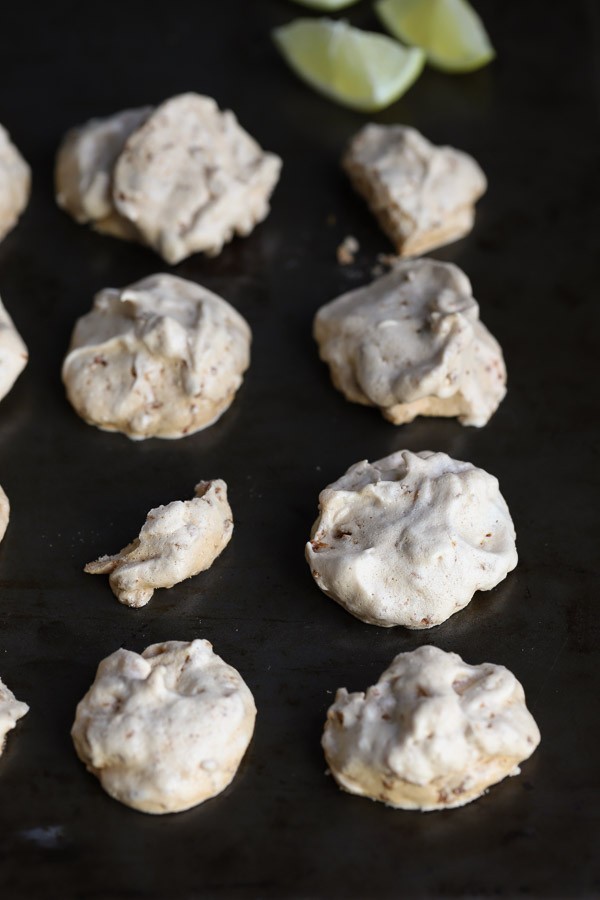 Keto Lemon Coconut Meringue Cookies