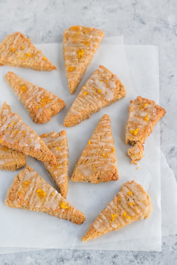 Keto Orange-Glazed Pumpkin Scones