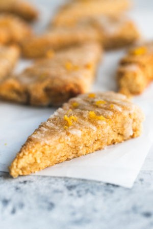 Keto Orange-Glazed Pumpkin Scones