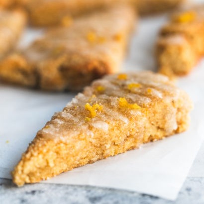 Keto Orange-Glazed Pumpkin Scones