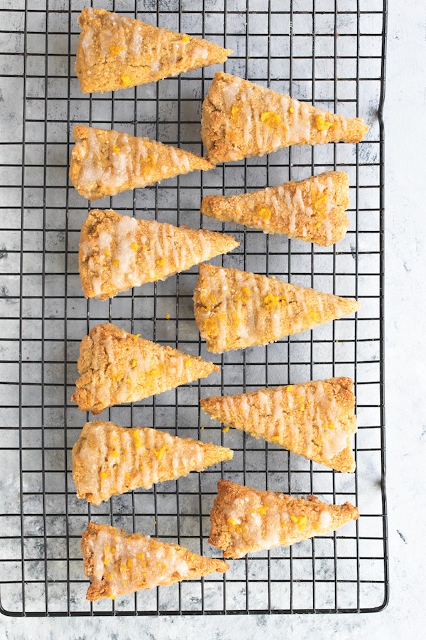 Low Carb Orange-Glazed Pumpkin Scones