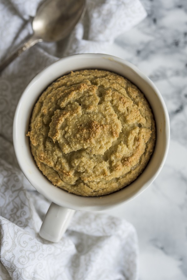 Keto Vanilla Coconut Mug Cake