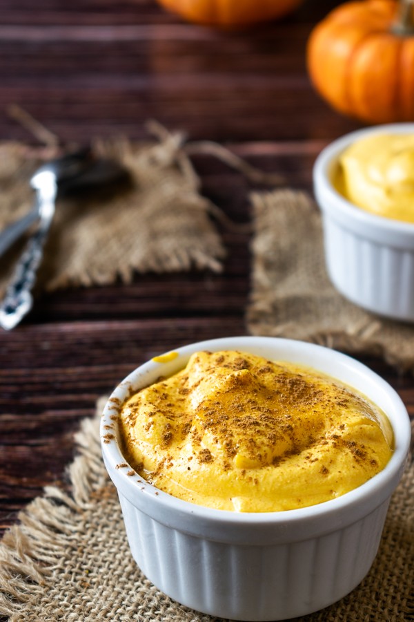 Low Carb Whipped Pumpkin Cheesecake Mousse