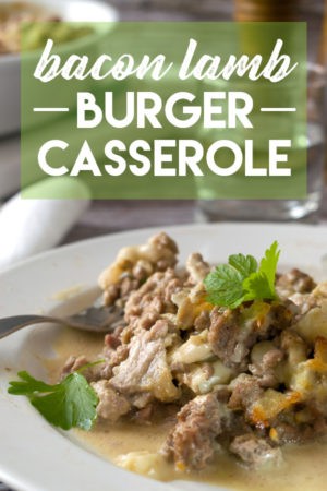 Keto Bacon Lamb Burger Casserole