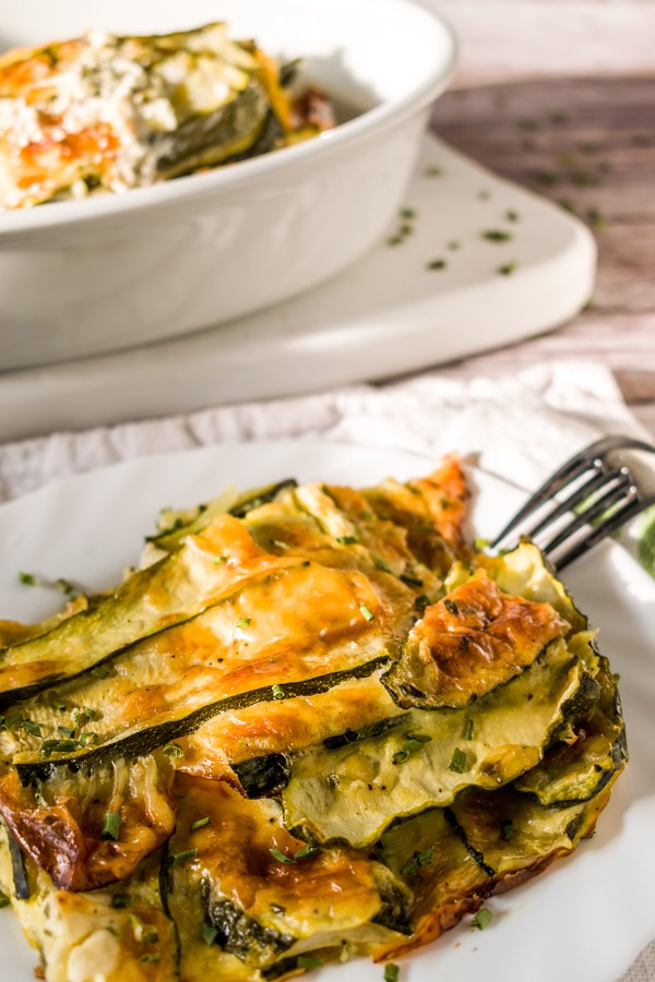 Keto Cheesy Zucchini Gratin