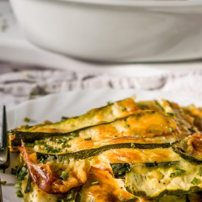 Keto Cheesy Zucchini Gratin