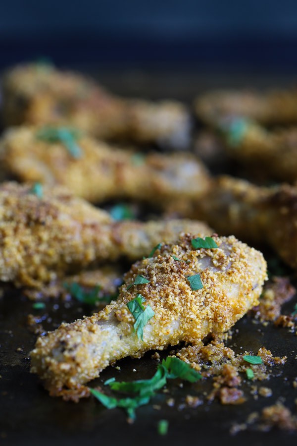 Keto Crispy Baked Chicken Drumsticks