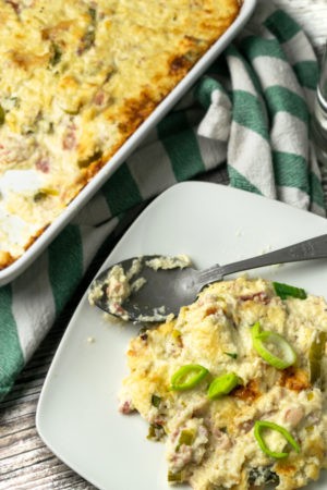 Keto Loaded Cauliflower Bacon Casserole