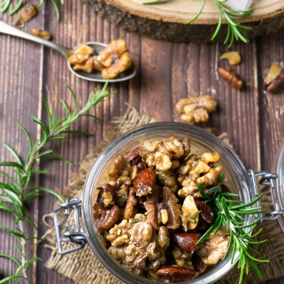 Keto Rosemary Maple Mixed Nuts