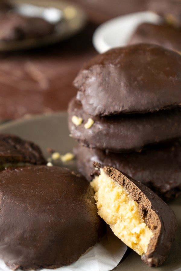 Low Carb Chocolate-Dipped Peanut Butter Cookies