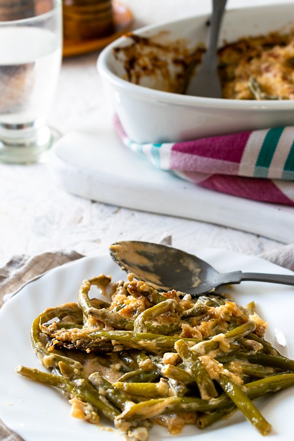 Low Carb Creamy Green Bean Casserole