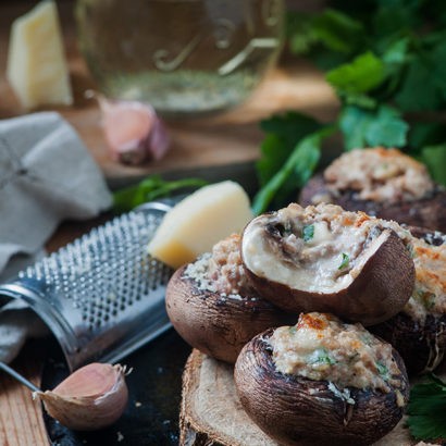 Keto Sausage Stuffed Mushrooms