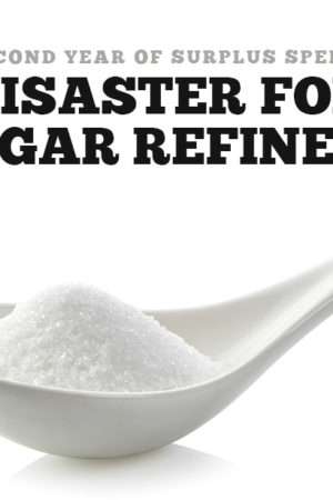 Sugar Surplus is a disaster for sugar refiners