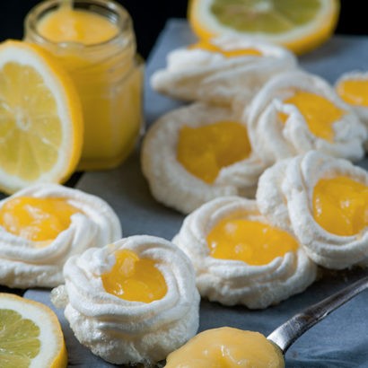 Keto Lemon Meringue Cookies