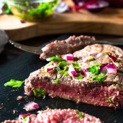 Keto Grilled Flank Steak with Fresh Herbs