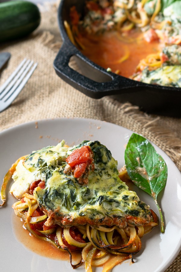 Keto Zucchini Manicotti Skillet