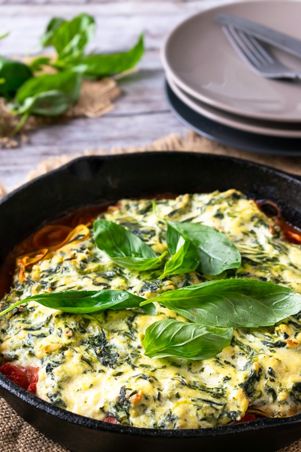 Keto Zucchini Manicotti Skillet