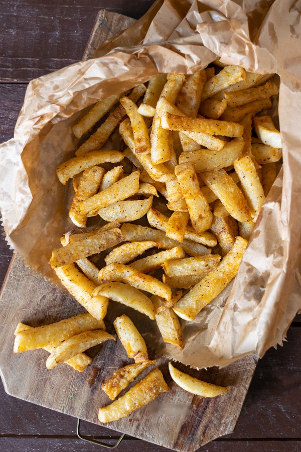 Keto Old Bay Jicama Fries