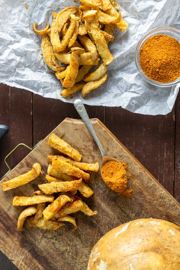 Keto Old Bay Jicama Fries