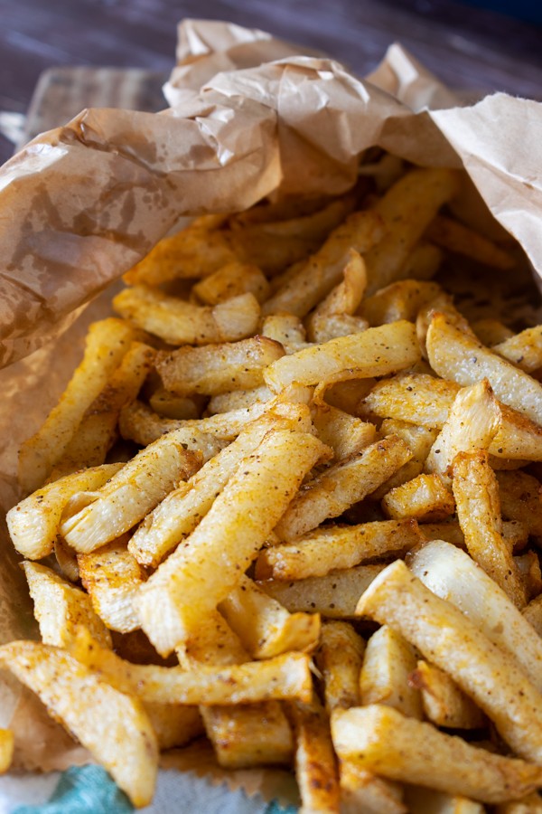 Low Carb Old Bay Jicama Fries