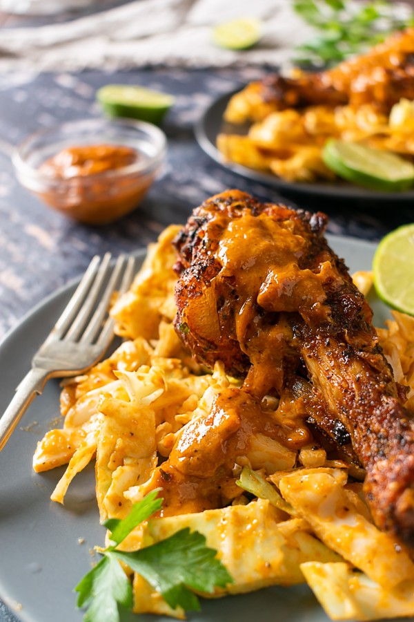 Keto Grilled Chicken with Peanut Sauce